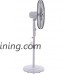 K&A Company Fan Floor Oscillating Stand Pedestal Adjustable Standing Portable Air Home Quiet Indoor 18" - B077GRLC1Z